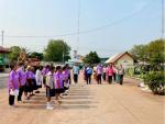 กิจกรรมเคารพธงชาติ สวดมนต์ ร้องเพลงสดุดีมหาราชา สดุดีมหาราชิ