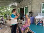 ลงพื้นที่สำรวจบ้านและเยี่ยมให้กำลังใจผู้สูงอายุและคนพิการที่